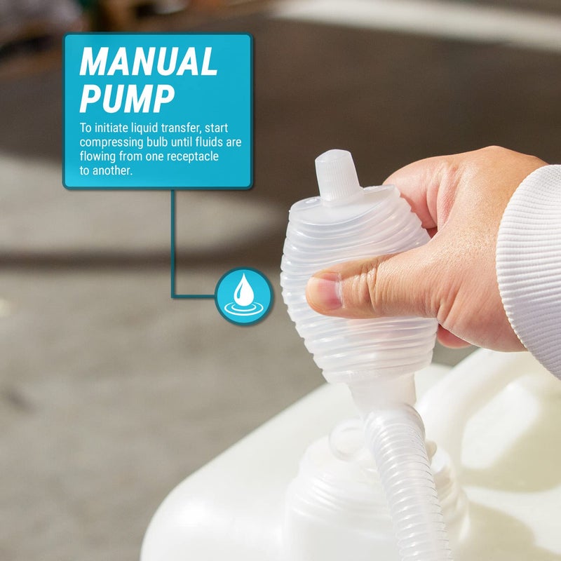 TERA PUMP TRCSIPHON Acid and Water based Chemicals Resistant Manual Hand Siphon Pump (Applicable Liquids: non-potable water, gasoline, kerosene & diesel and more) - Image 5